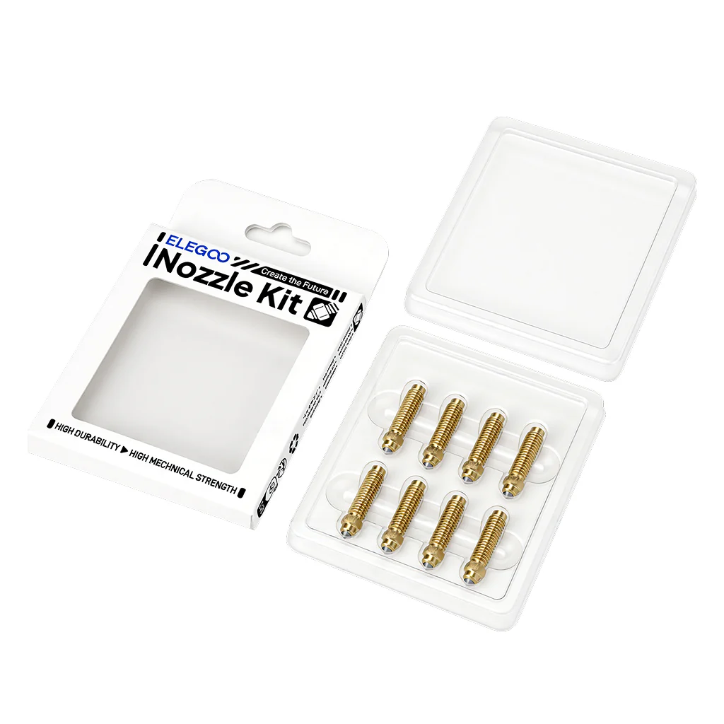 0.4 mm Brass Hardened Steel Nozzle Kit for Centauri Series