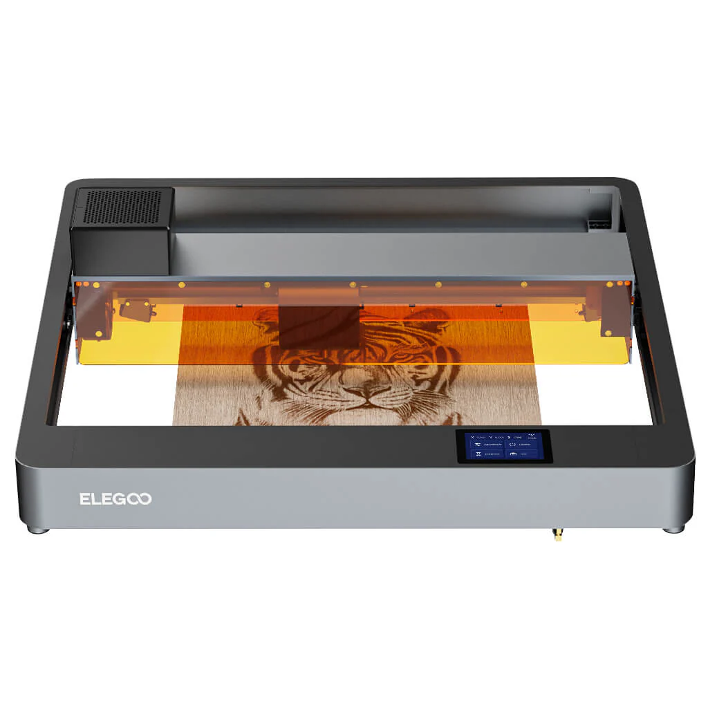 ELEGOO PHECDA 20W Laser Engraver & Cutter with Air Assist, CNC Laser Engraving and Cutting Machine for Wood and Metal, Dark Acrylic, 400x400mm Engraving Area (Basic) - Image 2
