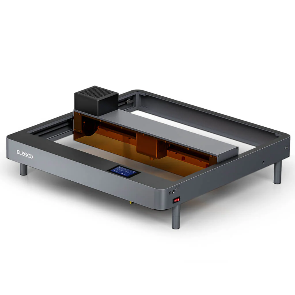 ELEGOO PHECDA 20W Laser Engraver & Cutter with Air Assist, CNC Laser Engraving and Cutting Machine for Wood and Metal, Dark Acrylic, 400x400mm Engraving Area (Basic) - Image 3