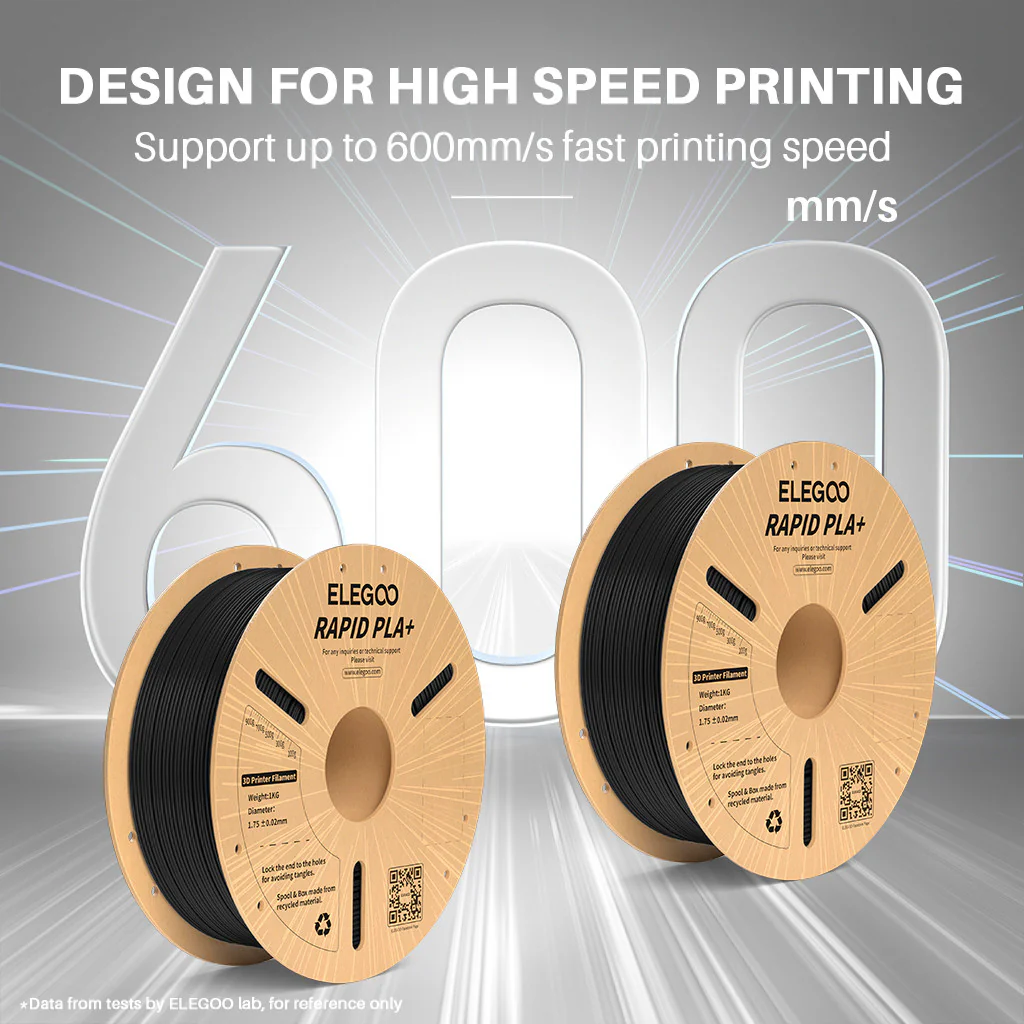 RAPID PLA Plus Filament 1.75mm Black 10KG - Image 3