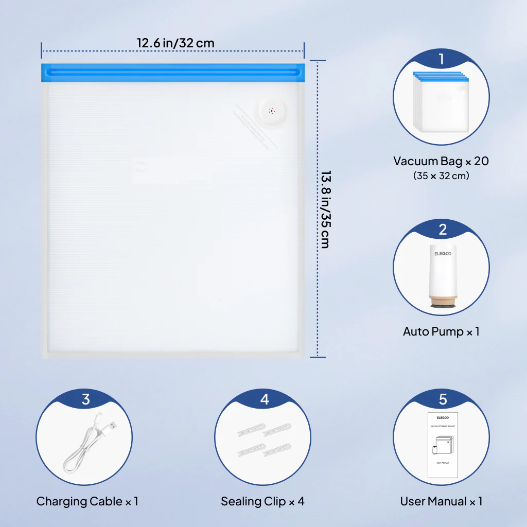 Filament Vacuum Storage Bags Kit (20 Pcs) - Image 5